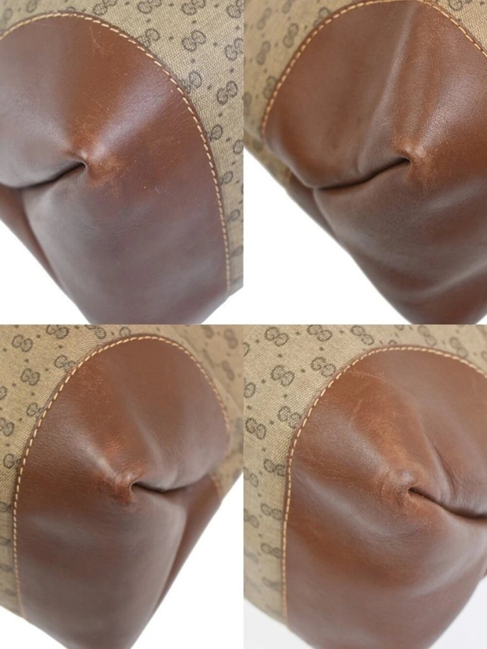 GUCCI Logo Micro GG Pattern Shoulder Tote Bag PVC Leather Brwn GHW Italy 05KC980 - Picture 7 of 16